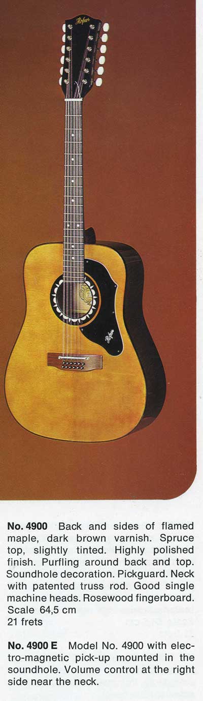 Höfner 4900 (12-strings) 1970's