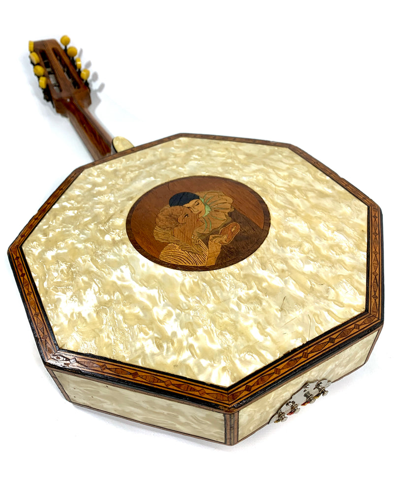 Banjo-Mandolin (Banjoline) B. Busato Decorated Art Deco 1930's / 1940's