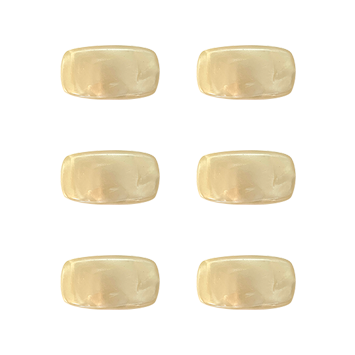 Pearly White Rectangular Guitar Mechanical Knobs (x6)