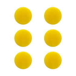 Yellow “DELARUELLE” Guitar Mechanical Buttons (x6)