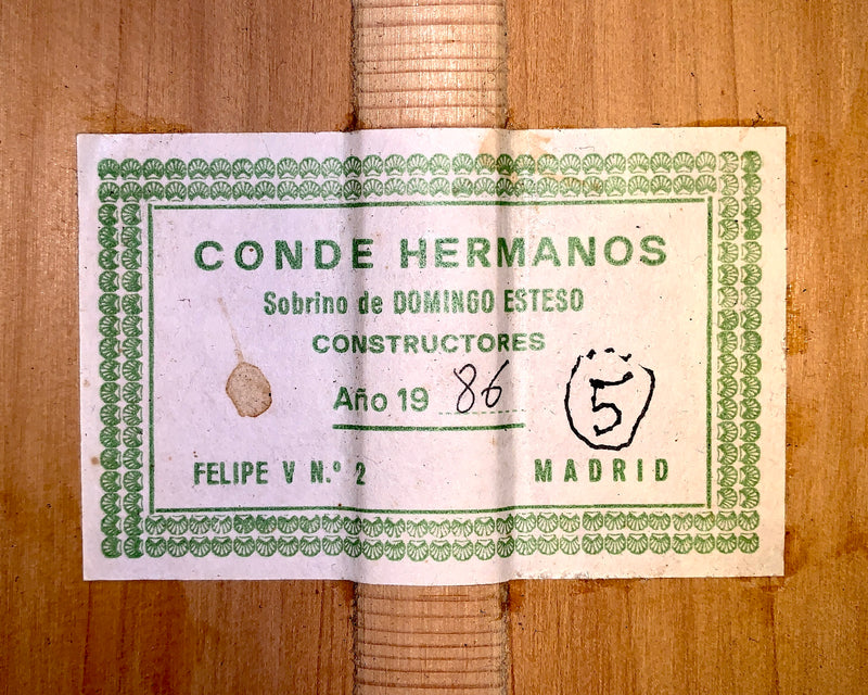 Conde Hermanos Guitare Classique / Flamenco de 1986