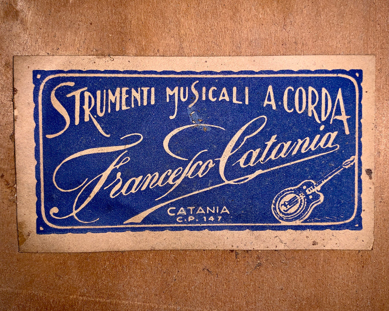 Guitare Parlor / Manouche Francesco Catania 1950's