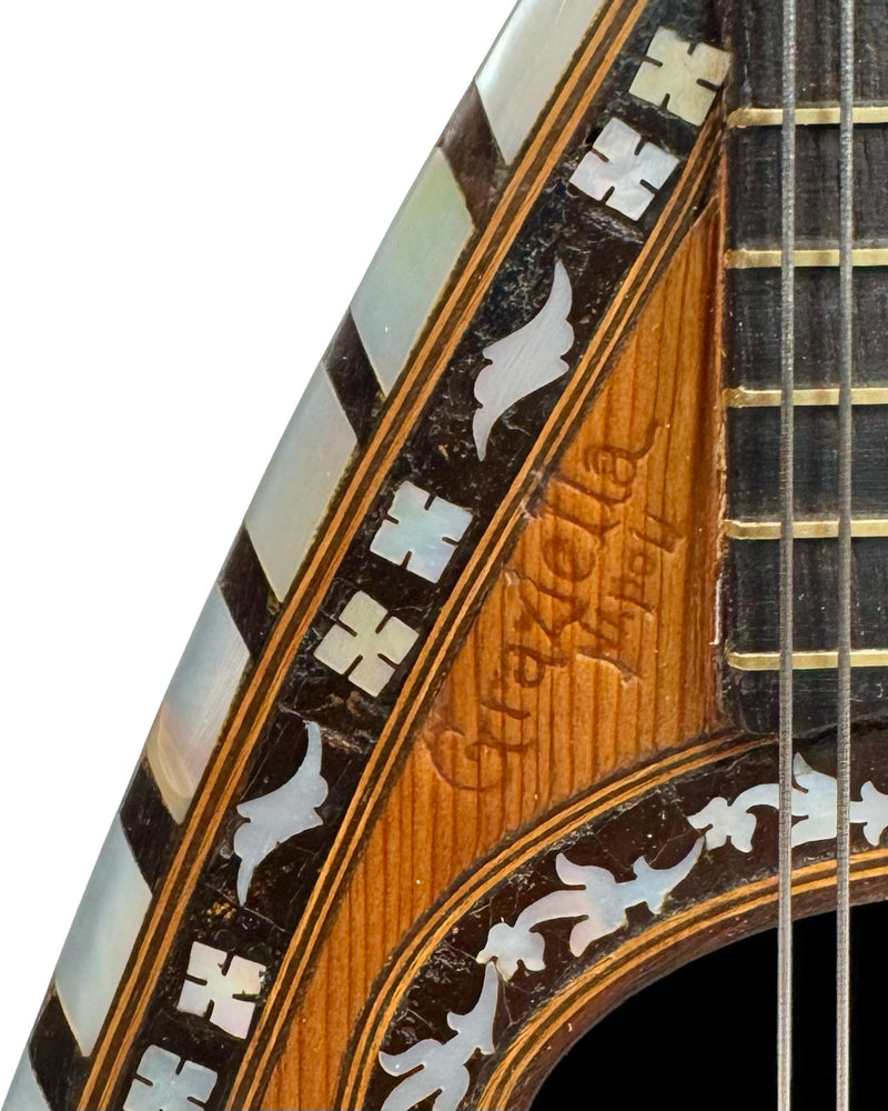 Mandoline Graziella Décorée Côtes Creuses 1900’s