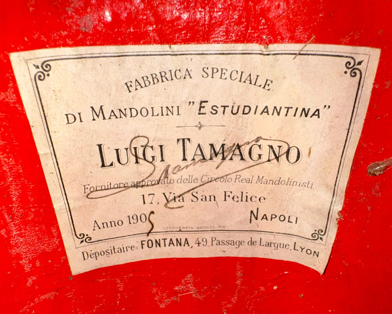 Mandoline Luigi Tamagno de 1905