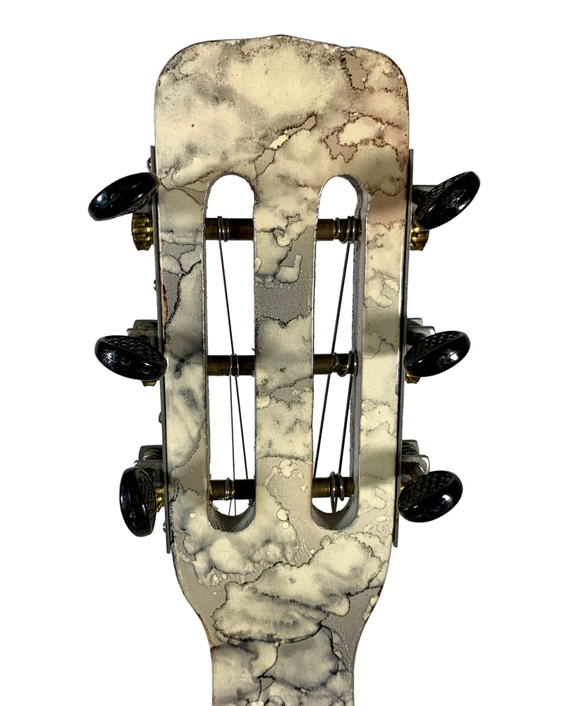 Oahu Square Neck Lap Steel White Marble de 1940