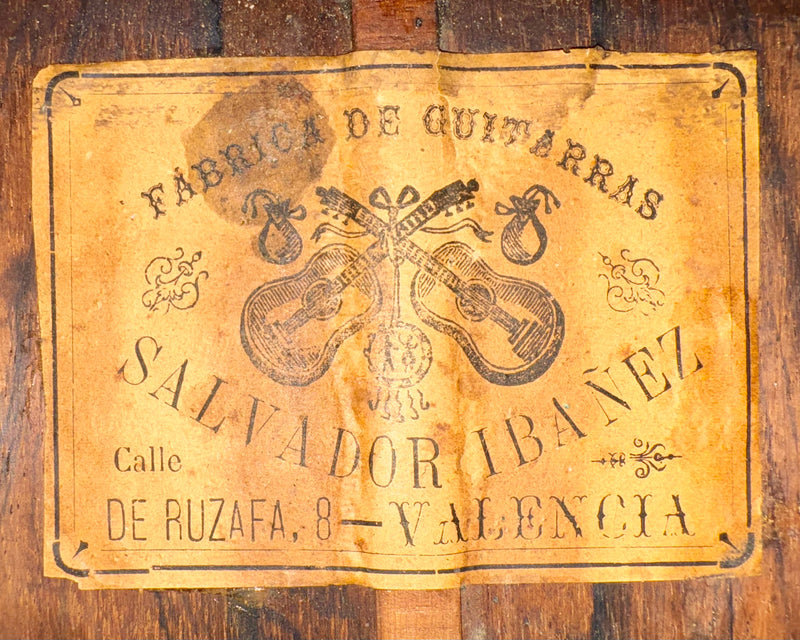 Salvador Ibanez Guitare Classique 1890’s / 1900’s