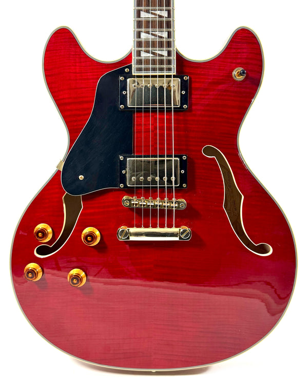 Washburn HB-35 (Gaucher) Translucid Red de 2002