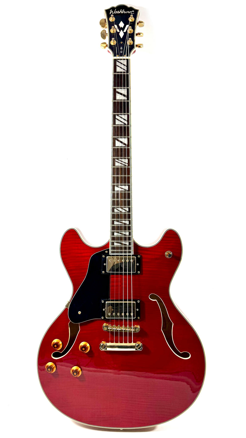 Washburn HB-35 (Gaucher) Translucid Red de 2002