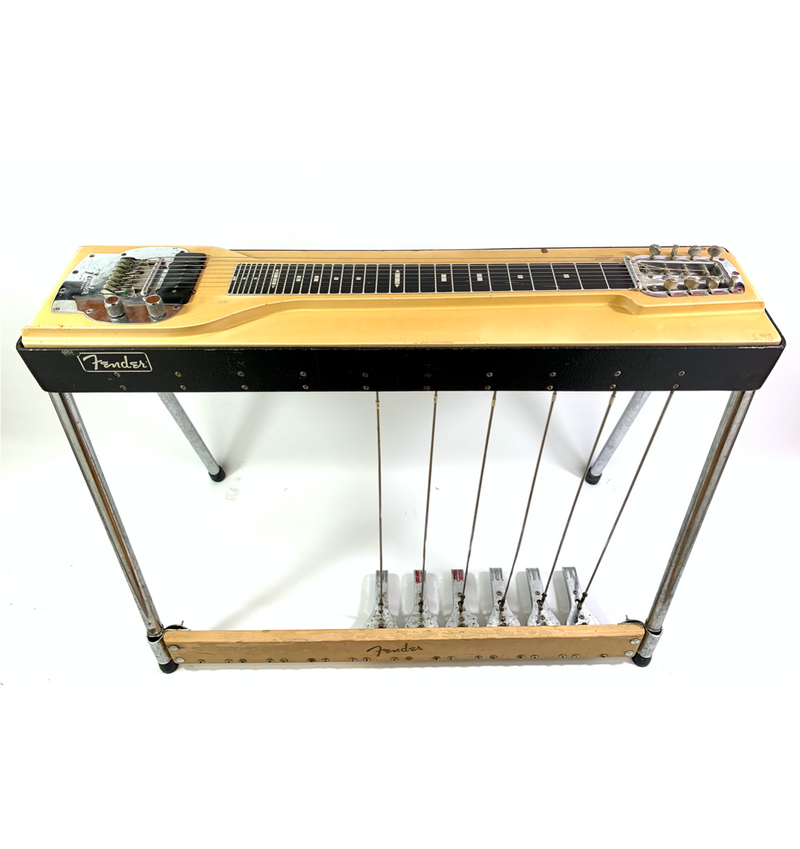 pedal steel kontakt Fender 400 Pedal Steel Blonde from 1959 – L'instrumenterie