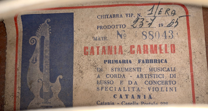 Carmelo Catania 1/ERA from 1965