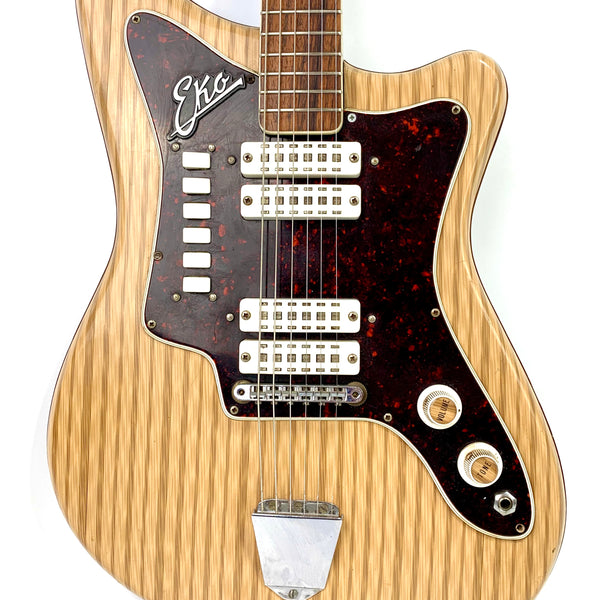 Eko 500/NO/4V Woodgrain guitar 1960's – L'instrumenterie Eko 500/NO/4V Woodgrain guitar 1960's – L'instrumenterie
