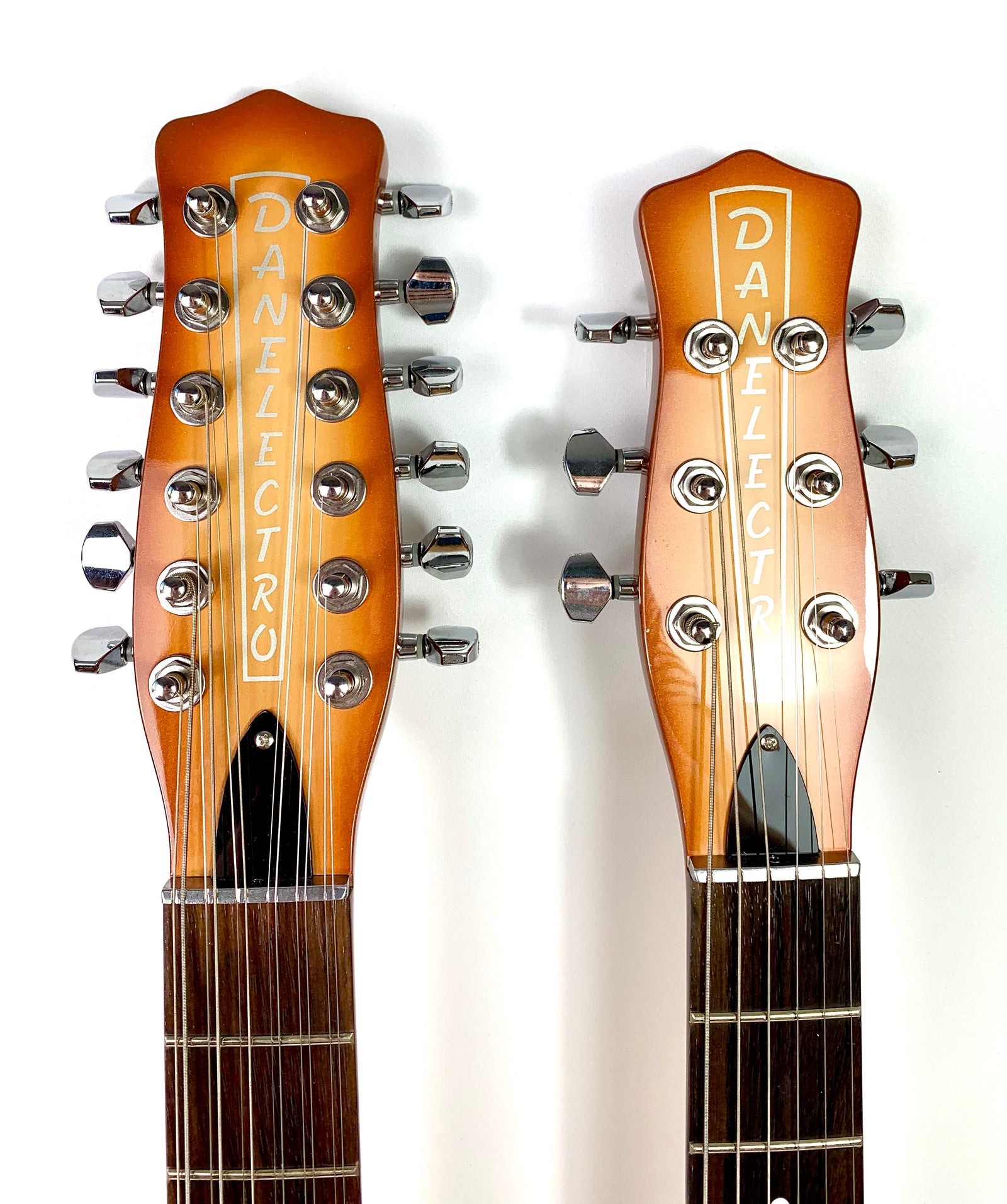 Danelectro Double Neck DB612-CB Copper Burst – L'instrumenterie